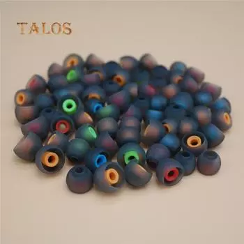 TALOS 6 шт. мягкие силиконовые сменные вкладыши для наушников-вкладышей, чехол для наушников One Size зелёный