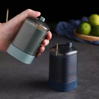 Talos Автоматический пресс-держатель для зубочисток, контейнер, портативный диспенсер для зубочисток синий