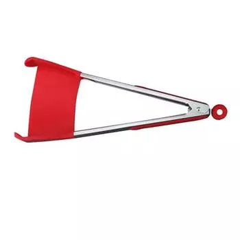 Talos Барбекю Кухонный зажим для приготовления пищи Зажим с антипригарным покрытием Лопатка для приготовления льда на гриле Щипцы Посуда 9 inch красный