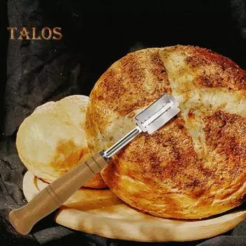 Talos Bread Bow Изогнутый багет для французского тоста Резак для теста с 5 лезвиями Инструмент для выпечки