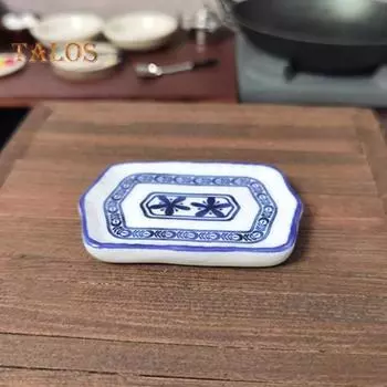 TALOS Dollhouse Plates Retro Interactive Ceramics Миниатюрные блюда Подносы Посуда