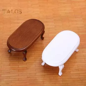 TALOS Кукольный домик Чайный стол Многофункциональный ретро деревянный кукольный домик Деревянная мебель Журнальный столик