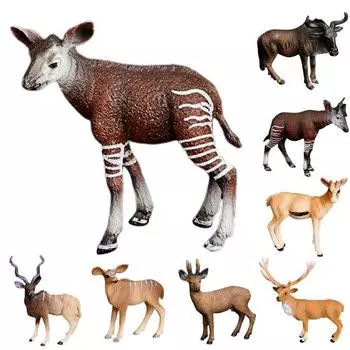 Талос Моделирование Дикое Животное Олень Модель Антилопа Декор Стола Детская Игрушка Коллекция Подарок