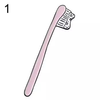 Талос мультфильм зубная щетка зубная паста список дел эмалированная брошь булавка воротник значок ювелирные изделия