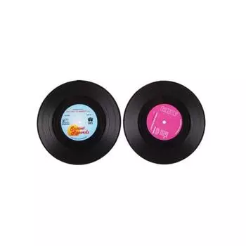 Talos Винтажная пластинка с дизайном чашки, противоскользящая теплоизоляционная подставка для столовых приборов, декор для стола 2pcs