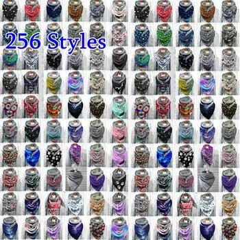 TAM женский шарф с принтом, модный женский многоцелевой платок в стиле ретро, шарф