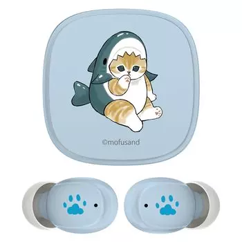 Tama Electronics Industry Mofusand Полностью беспроводной телефон 2 Водонепроницаемый уровень IPX4 Blue Shark (Малышка Нян) SQ-BS75BB-MS1