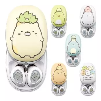 Tama Electronics Sumikkogurashi SX-BS69W-N Полностью беспроводные наушники Cat Bluetooth 5.0 с микрофоном Звонки До 5 часов воспроизведения музыки