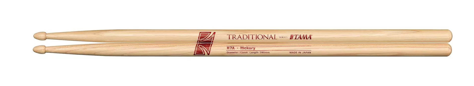 TAMA Hickory Stick 13mm Popular Tip H7A