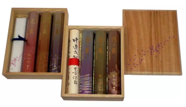 Тамацудо благовония ароматные шесть с палочками для благовоний, слон, типы, #6621