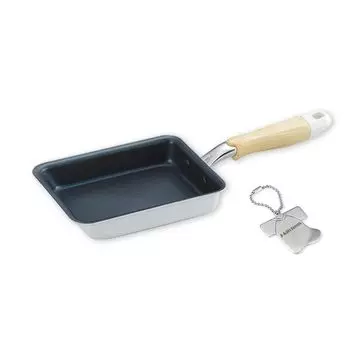 Tamagoyaki x x cm IH compatible Gas fluororesin coating Original Can opener included J-kitchens (Japanese Omelet) 36.8 14.8 6.3 Diamond-coated