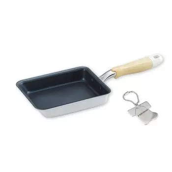 Tamagoyaki x x cm IH compatible Gas fluororesin coating Original T included J-kitchens (Japanese Omelet) 36.8 14.8 6.3 Diamond-coated Kankiri-kun