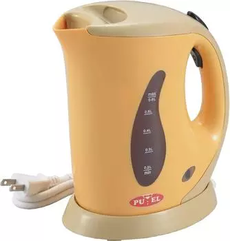 Tamahashi Puel Electric Kettle Yellow 0.6L PU-100 18.51220.5cm