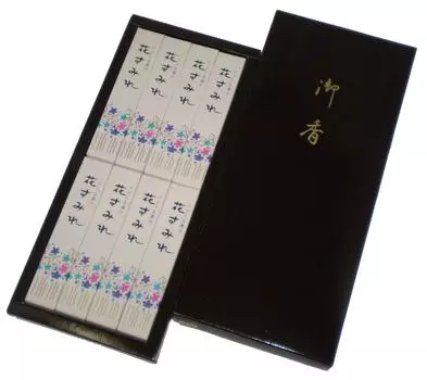 Tamahatsudo incense Hana 8 short paper box sticks, Sumire, pieces, #1036