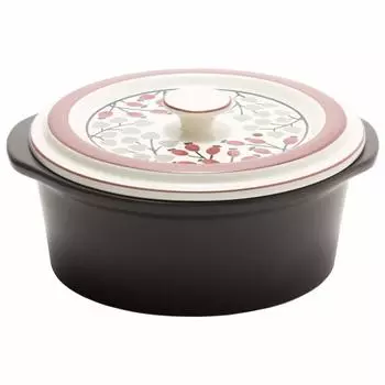 TAMAKI Earthen pot Thermatech for people Blessing Diameter x Depth x Height cm Compatible with open microwave and oven 2-3 24.4 22.3 11.3 IH, fire,