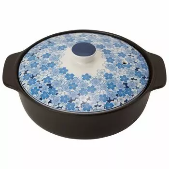 TAMAKI Earthen pot Thermatech for people for cherry blossom viewing Diameter x Depth x Height compatible 4-5 32.5 27.7 14.5cm IH/Open