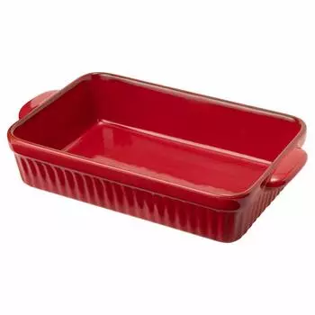 TAMAKI Gathered Lasagna Red Diameter x Depth x Height 1500ml Safe 28.5 16.5 5.5cm Microwave/Dishwasher/Oven T-775882 красный