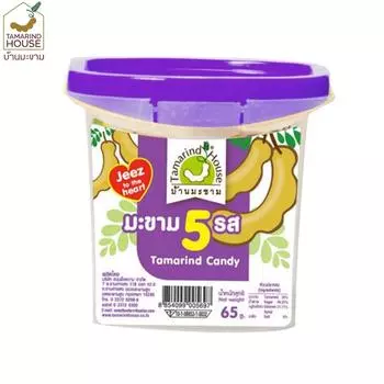Тамариндовый дом Тамариндовые конфеты (Господи в сердце) 65 г. x 1/3/6/12 шт - Тайская закуска 65 g. x 1 pc