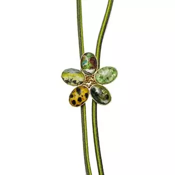 TAMARUSAN Loop Tie Braid Flower Unisex Tie Collar Lightweight Gift Style Luxury