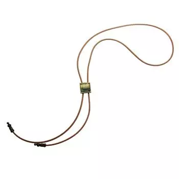 TAMARUSAN Зеленый шикарный кожаный ремешок-петля галстук повседневный зелёный