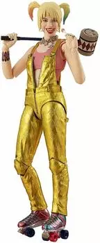 TAMASHII NATIONS BIRDS OF PREY Харли Квинн примерно 145 мм окрашенная подвижная фигурка SHFiguarts ПВХ и АБС золотой