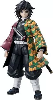 TAMASHII NATIONS Demon Kimetsu no Yaiba Giyu Tomioka примерно 150 мм окрашенная подвижная фигурка SHFiguarts Slayer: ПВХ и АБС