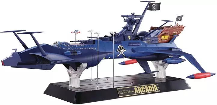 TAMASHII NATIONS Душа Чогокина Капитан космических пиратов Харлок Линкор космических пиратов Аркадия 430 мм окрашенная подвижная фигурка GX-93 прибл.