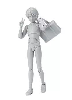 TAMASHII NATIONS Edition DX SET цветная подвижная фигурка 135 мм SHFiguarts Body-kun -School Life- (Серая версия.) приблизительно. ПВХ и АБС