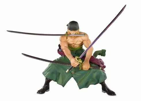TAMASHII NATIONS Figuarts ZERO ONE PIECE Pirate Hunting Zoro 110 мм окрашенная готовая фигурка примерно. АБС и ПВХ