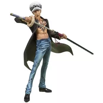 TAMASHII NATIONS Figuarts ZERO ONE PIECE trafalgar law -Dress Rosa Edition-Приблизительно 150 мм Изготовлена из ПВХ и АБС Окрашенная готовая фигурка