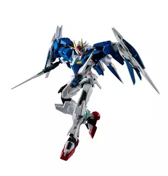 TAMASHII NATIONS GUNDAM UNIVERSE Мобильный доспех Гандам 00 00 RAISER 150 мм окрашенная подвижная фигурка GN-0000+GNR-010 Приблизительно. АБС и ПВХ