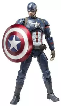 TAMASHII NATIONS Капитан Америка 150 мм окрашенная подвижная фигурка SHFiguarts (Гражданская война) приблизительно. АБС и ПВХ