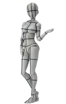 TAMASHII NATIONS проволочный каркас цветной 135 мм подвижная фигурка SHFiguarts Body-chan - Кентаро Ябуки- (Серая версия.) приблизительно. ПВХ и АБС