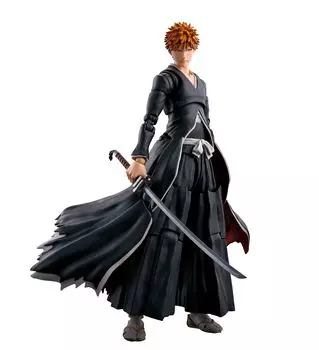TAMASHII NATIONS S.H.Figuarts BLEACH Ичиго Куросаки -Гецуга Теншо- Прибл.. 155 мм подвижная фигурка из окрашенного ПВХ и АБС-пластика