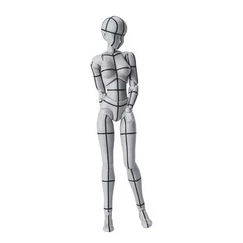 TAMASHII NATIONS S.H.Figuarts Body-chan -Wire frame- (Gray Color Ver.) Approximately 135mm Made of PVC&ABS Painted movable figure
