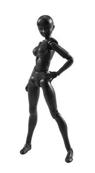 TAMASHII NATIONS SHFiguarts Body-chan (Сплошной черный Цветовая версия.) приблизительно. 135 мм подвижная фигурка из АБС и ПВХ