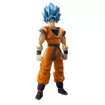TAMASHII NATIONS SHFiguarts Dragon Ball Супер Сайян Бог Супер Сайян Сон Гоку -Супер- Приблизительно. Подвижная фигура, окрашенная в цвет АБС и ПВХ, 140 мм.