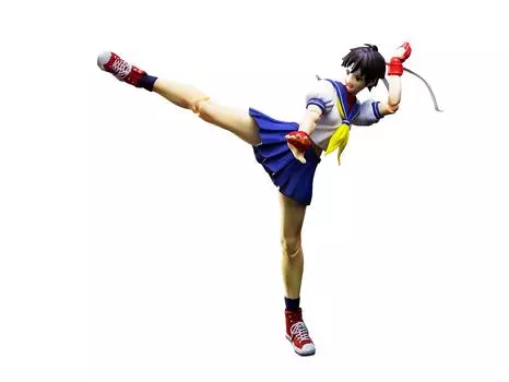 TAMASHII NATIONS Street Fighter Sakura Kasugano примерно 145 мм окрашенная подвижная фигурка SHFiguarts ABS&PVC