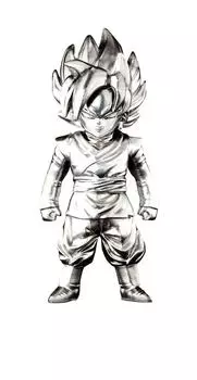 TAMASHII NATIONS Супер сплав блок Dragon Ball Супер Супер Сайян Роуз Гоку черный литой полный фигурка DZ-14 приблизительный. 60~70мм
