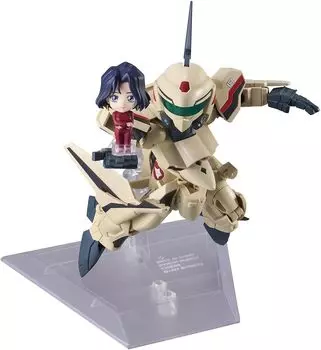 TAMASHII NATIONS TINY SESSION Macross Plus Dyson с Myun Fan Loan 110 мм окрашенная подвижная фигурка YF-19 (Машина Исаму) приблизительно. ПВХ и АБС