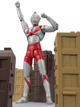 TAMASHII NATIONS Ultraman 50th Anniversary Edition, окрашенная подвижная фигурка высотой около 150 мм, изготовлена из ПВХ и АБС-пластика.