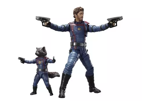 TAMASHII NATIONS Звездный Лорд Ракета Енот из VOLUME 150мм 60мм окрашенная подвижная фигурка SHFiguarts & (Стражи Галактики 3) приблизительно. приблизительно. ПВХ и АБС