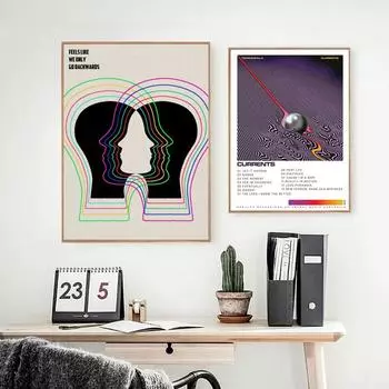 Tame Impala психоделическая рок-музыкальная группа, туристические плакаты и принты, винтажная настенная живопись на холсте, картины для декора гостиной 21cm30cm NoFrame