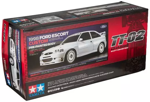 Tamiya 110 Electric RC Car Series No.691 1998 Ford Escort Custom (Шасси ТТ-02) 58691
