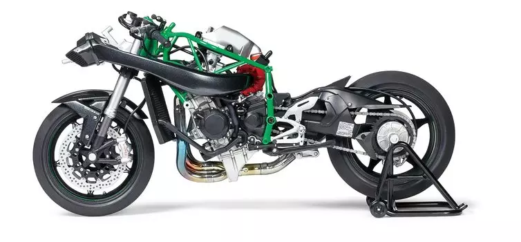 Tamiya 112 Мотоцикл серии № 131 Kawasaki Ninja H2R Пластиковая модель 14131