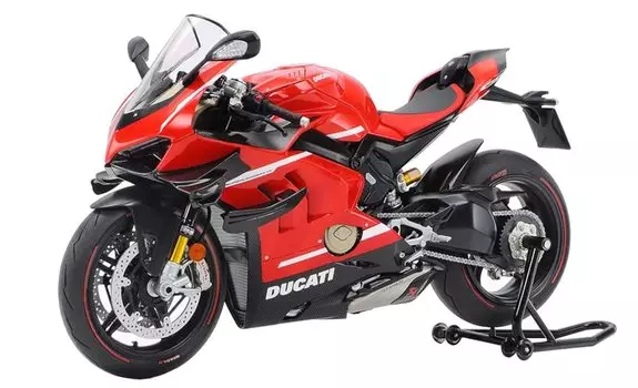 Tamiya 112 Мотоцикл серии № 140 Ducati Superleggera V4 Пластиковая модель 14140 Цвет литья