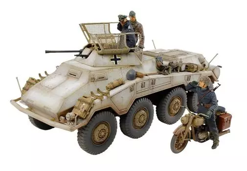 Tamiya 135 Italeri Series No.19 немецкая тяжелая бронемашина sd.Kfz.2341 с 2-см пушкой, пластиковая модель 37019