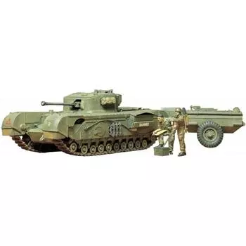 Tamiya 135 Military Miniature Series No.100 British Churchill Crocodile Tank Plastic Model 35100