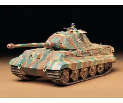 Tamiya 135 Military Miniature Series No.169 German Army King Tiger Porsche Turret Plastic Model 35169