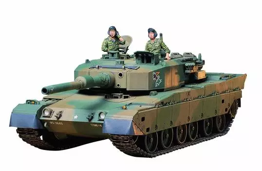 Tamiya 135 Military Miniature Series No.208 Ground Self-Defense Force Type 90 Tank Plastic Model 35208